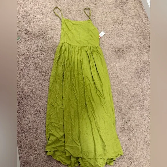 dip Lime Green women Casual summer dress - Picture 2 of 3